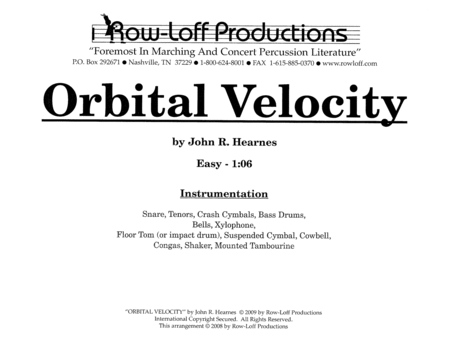 Orbital Velocity w/Tutor Tracks