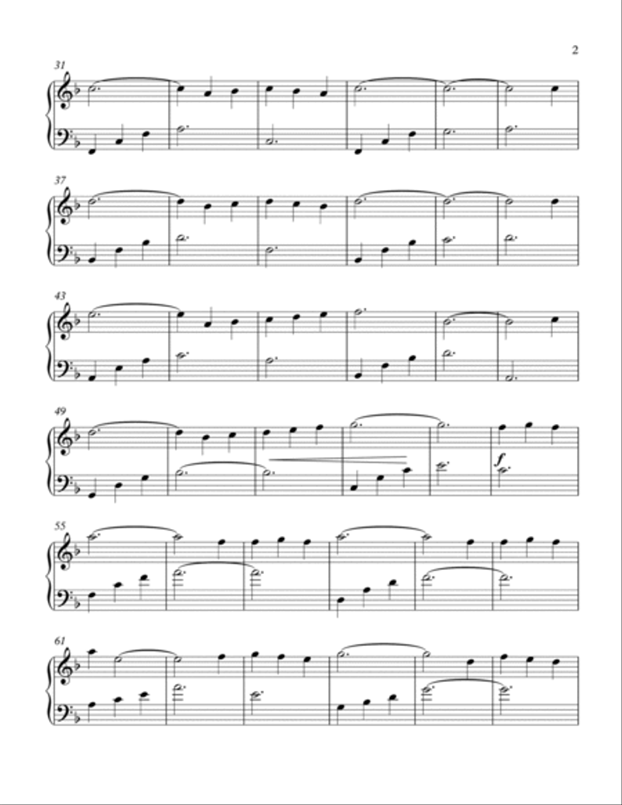 The Impossible Dream Easy Piano scores gallery preview page 3