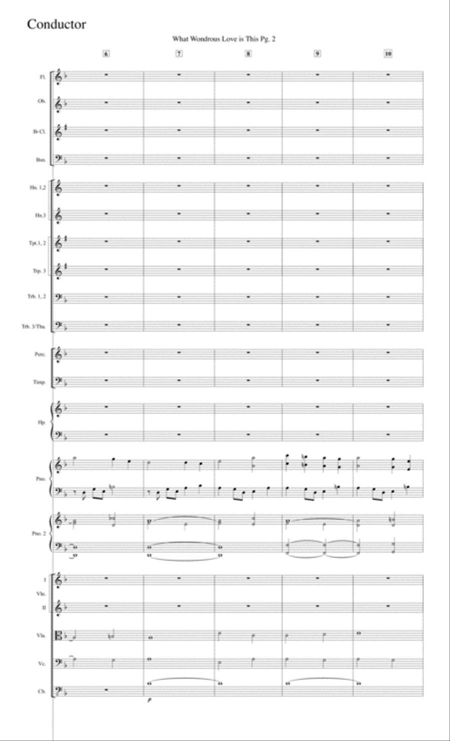 What Wondrous Love is This--Full Score.pdf Full Orchestra scores gallery preview page 2