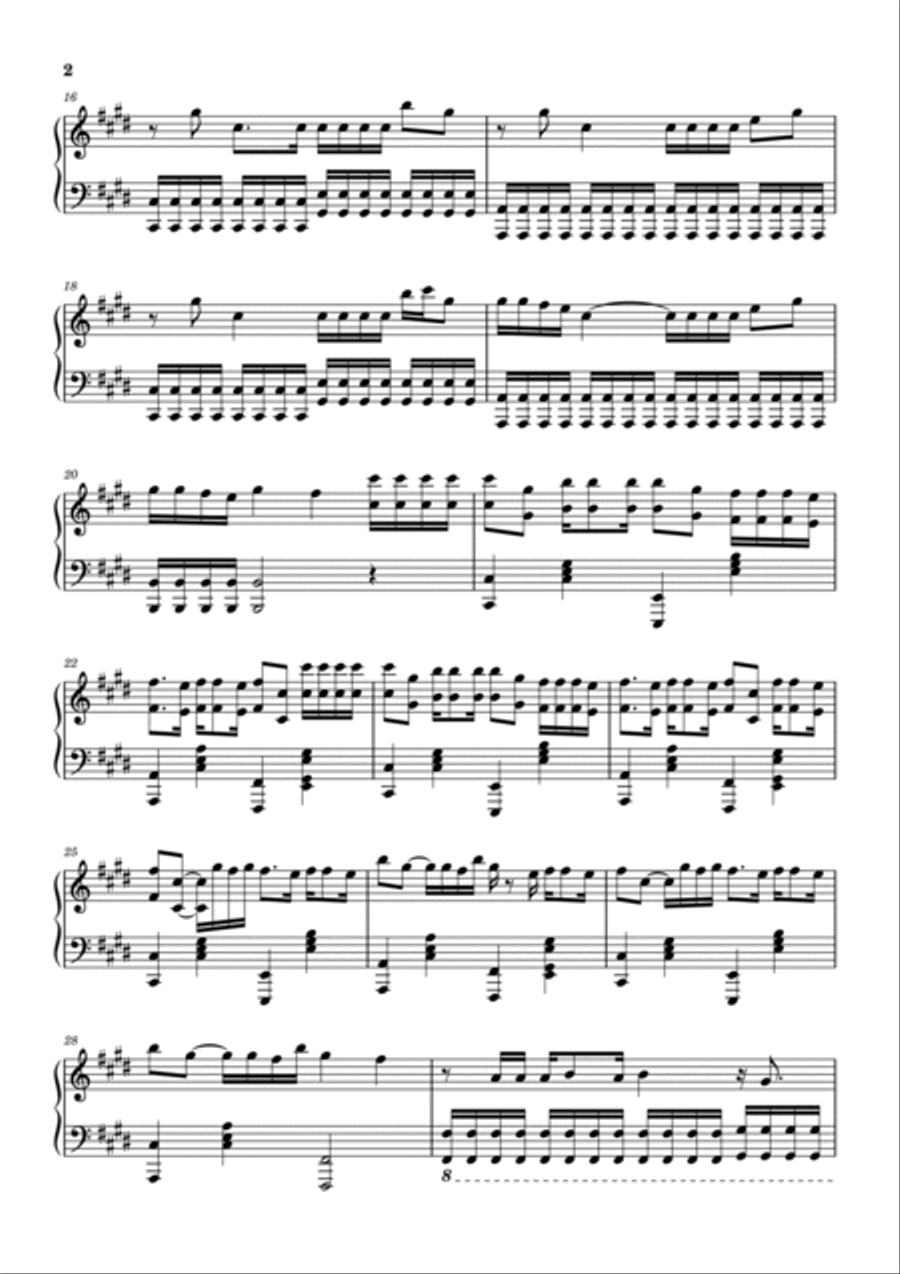 East Of Eden East Of Eden Piano Solo scores gallery preview page 2