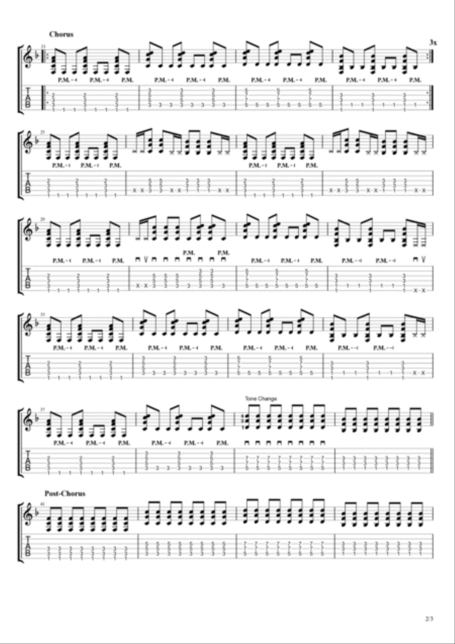 Glycerine Classical Guitar scores gallery preview page 2