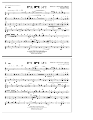 Bye Bye Bye (arr. Tom Wallace) - Bb Horn