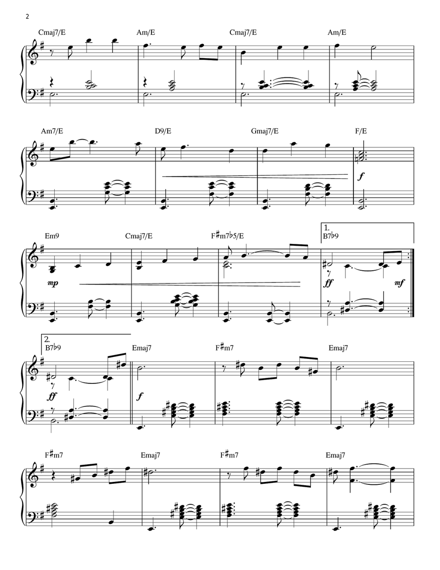 My Favorite Things [Jazz version] (from The Sound Of Music) (arr. Brent Edstrom) Piano Solo scores gallery preview page 2