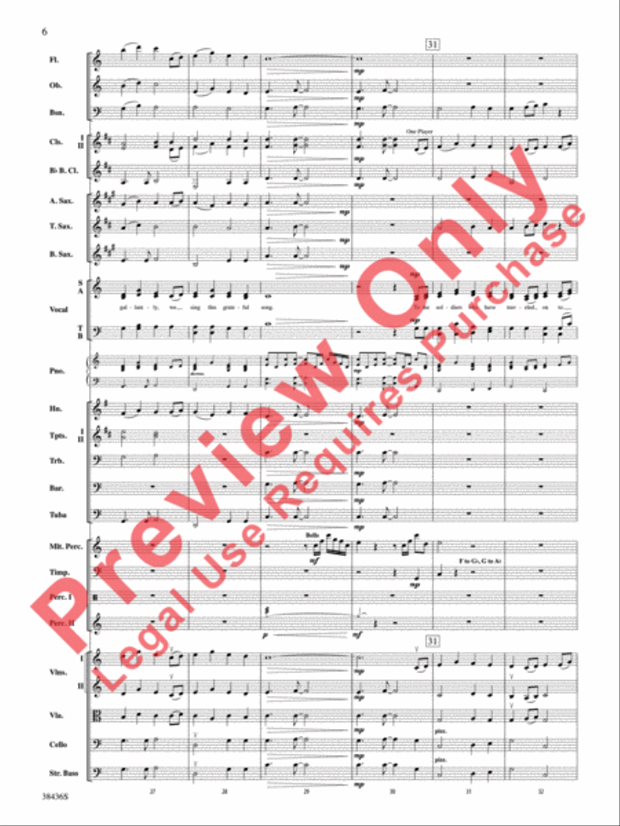 Thank You, Soldiers Full Orchestra scores gallery preview page 7