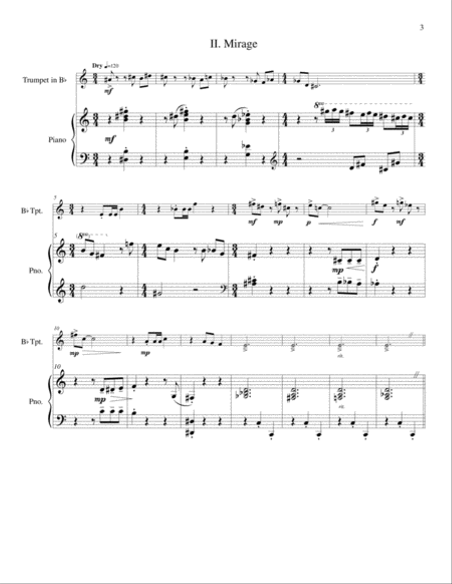Desert Song Trumpet Solo scores gallery preview page 5