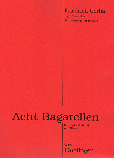 8 Bagatellen fur Klarinette (in A) und Klavier
