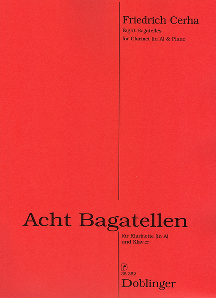 8 Bagatellen fur Klarinette(in A) und Klavier