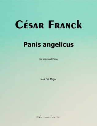 Book cover for Panis angelicus, by Franck, in A flat Major