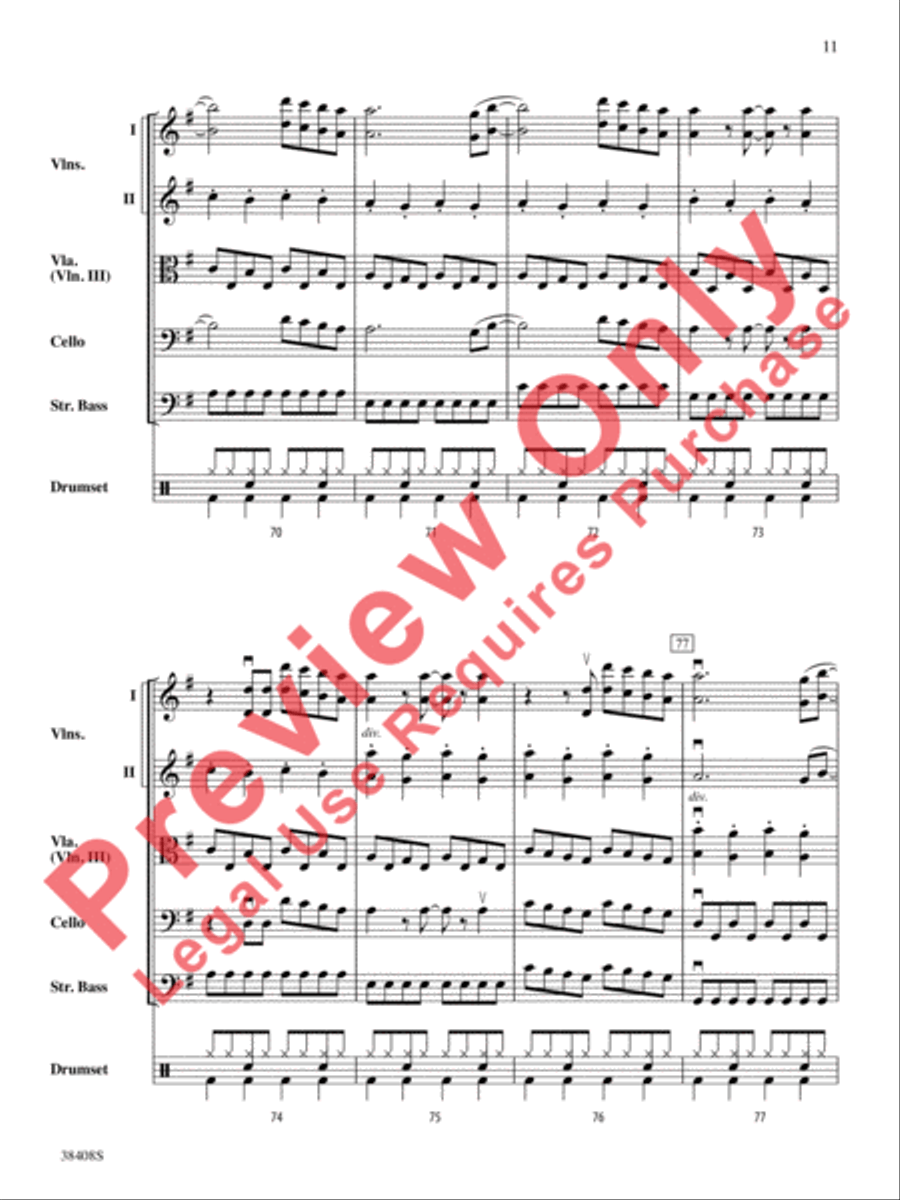 Firework String Orchestra scores gallery preview page 12