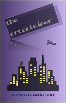 Book cover for The Entertainer by Scott Joplin, Trumpet and Clarinet Duet