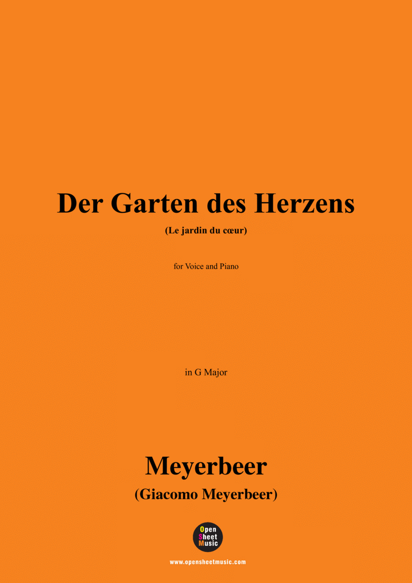 Meyerbeer-Der Garten des Herzens(Le jardin du cœur),in G Major