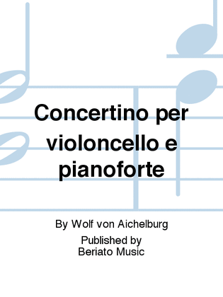 Book cover for Concertino per violoncello e pianoforte