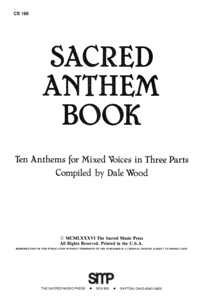 Sacred Anthem Book