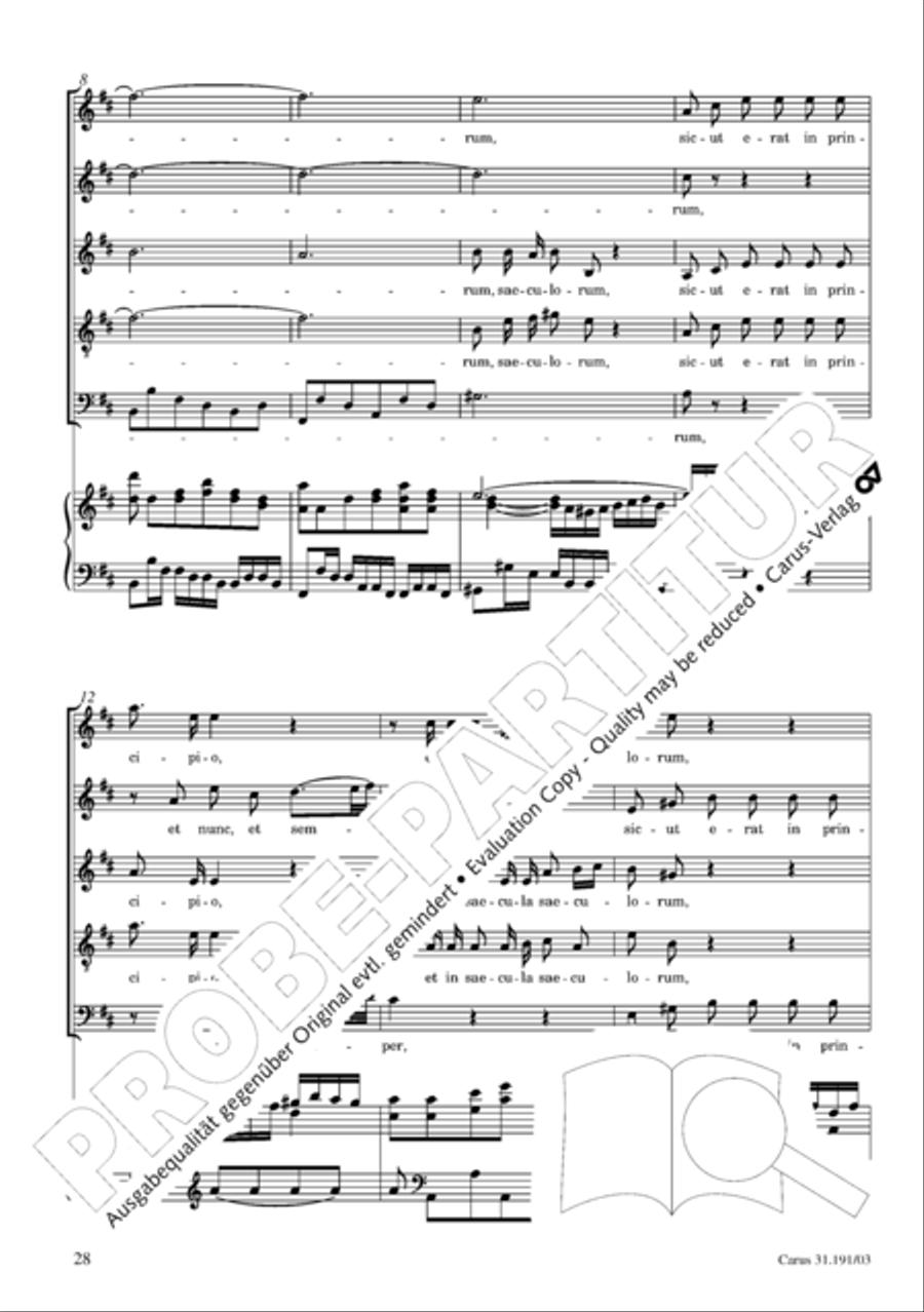 Gloria in excelsis Deo SSATB scores gallery preview page 29