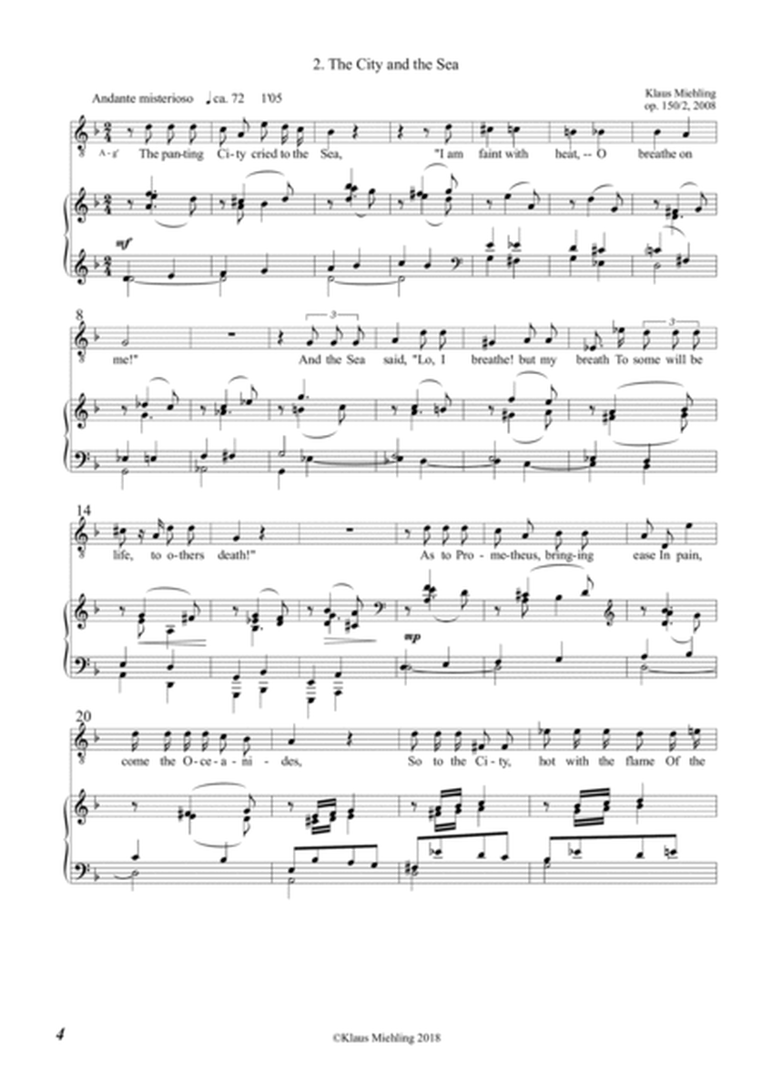 Elf Lieder nach Henry W. Longfellow (mittel) / Eleven Songs after Henry W. Longfellow (medium)