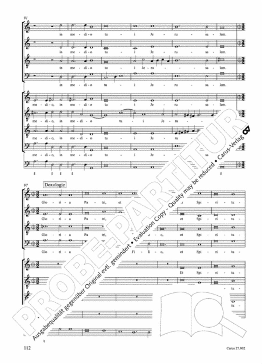 Salmi I (Selva morale e spirituale) Collection / Songbook scores gallery preview page 137