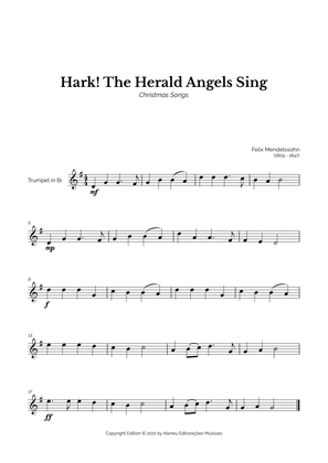 Hark! The Herald Angels Sing for Easy Trumpet Solo