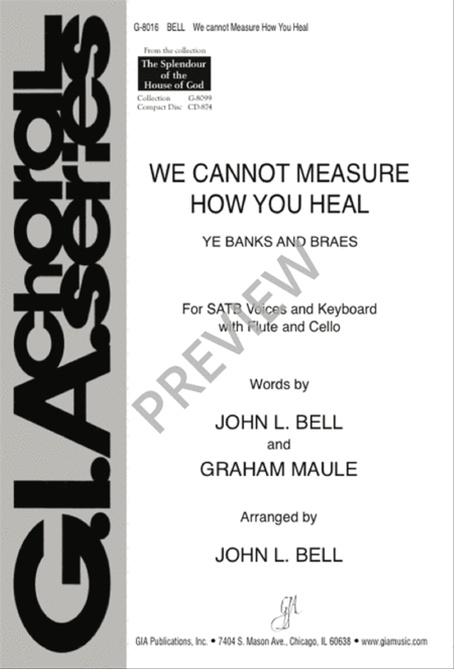 We Cannot Measure How You Heal 4-Part scores gallery preview page 1