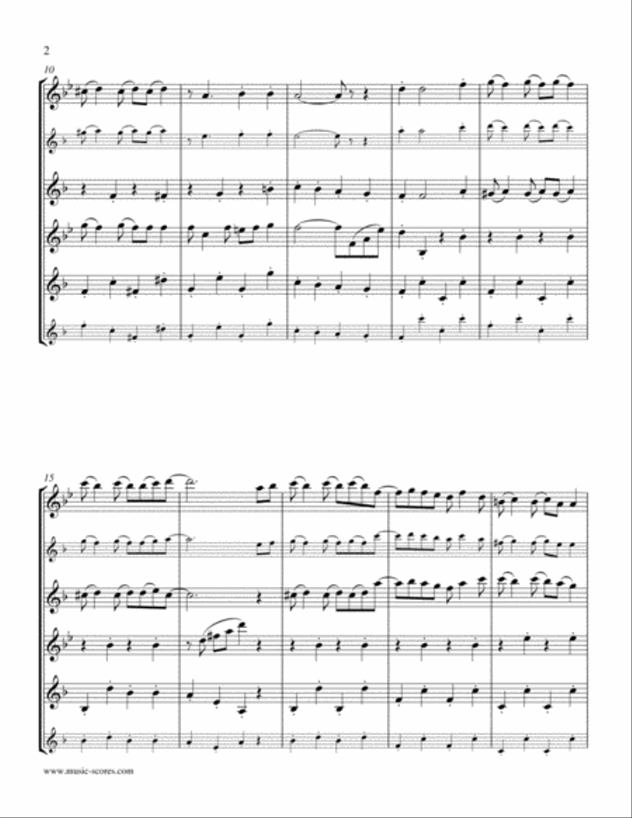 The Easy Winners theme - Sax Quartet Saxophone Quartet scores gallery preview page 2