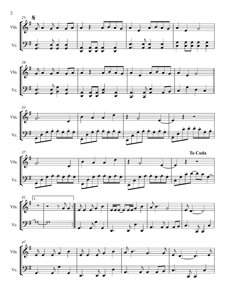 Wildest Dreams String Duet scores gallery preview page 2