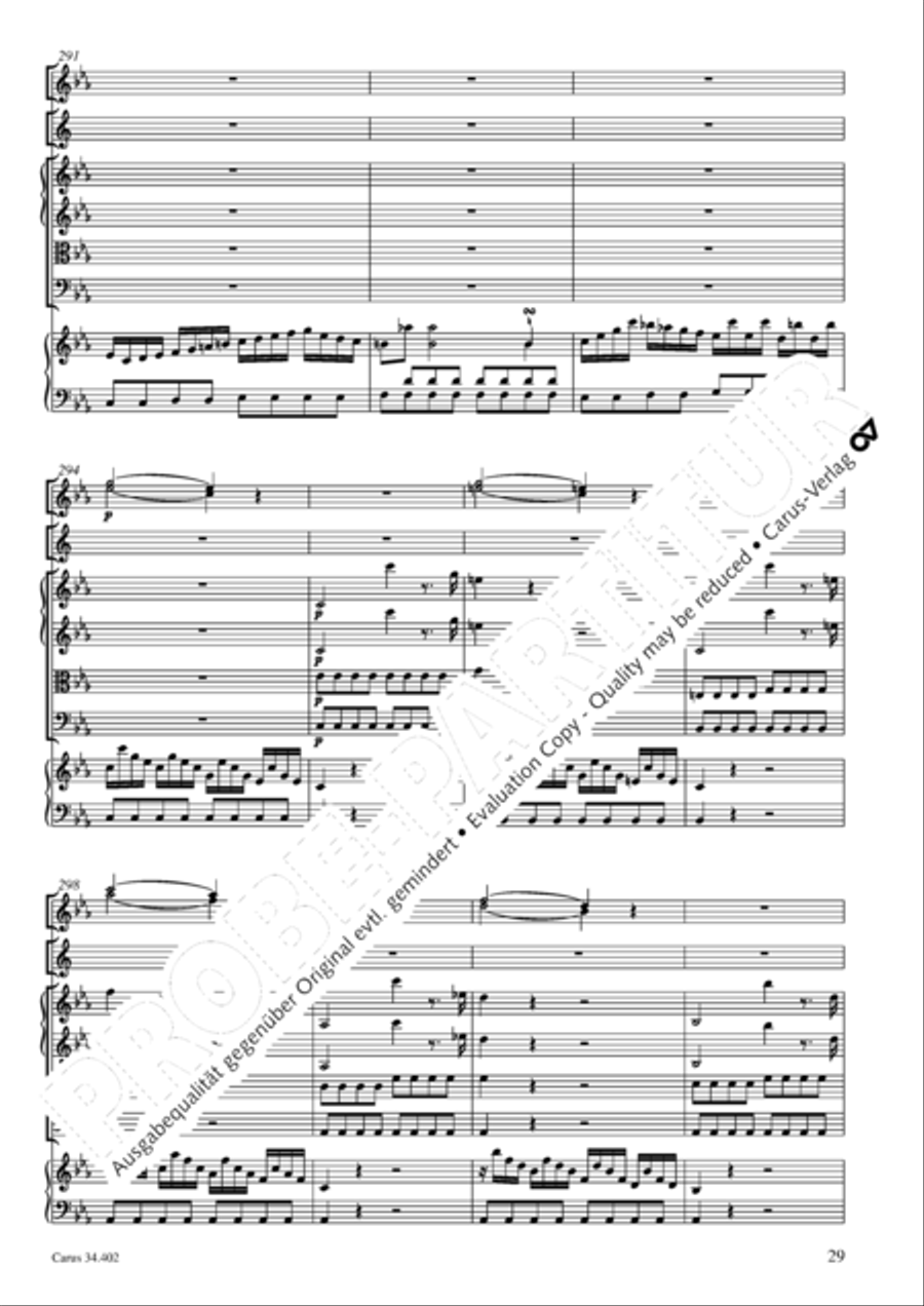 Concerto grosso for cembalo or piano Horn scores gallery preview page 30