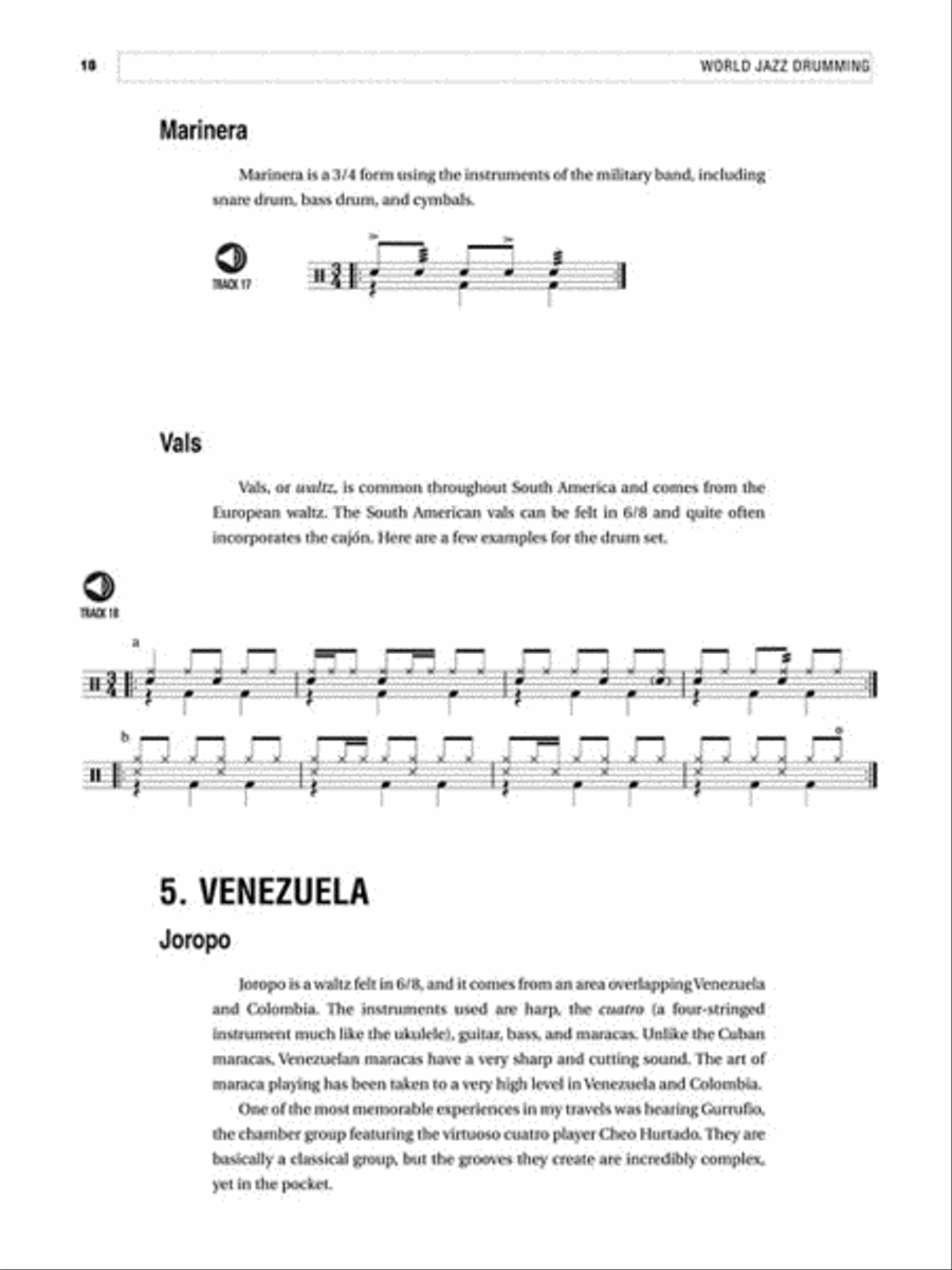 World Jazz Drumming Drums scores gallery preview page 4