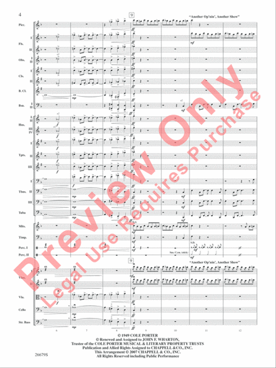 Cole Porter Salute Cole Porter Salute Full Orchestra scores gallery preview page 5