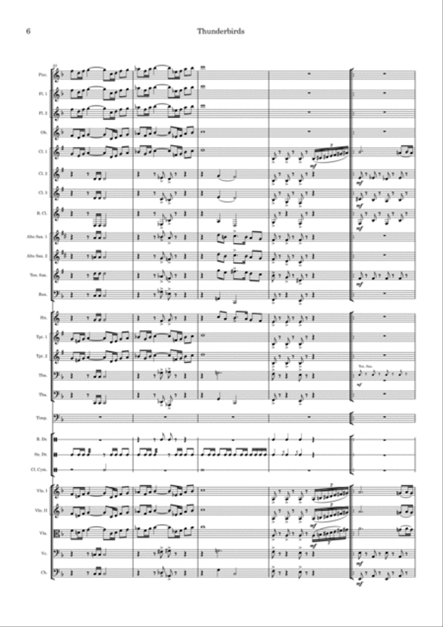 Thunderbirds Full Orchestra scores gallery preview page 6