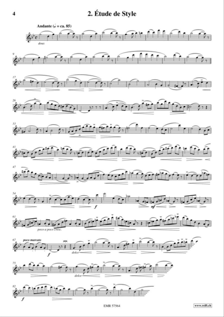 32 Etudes de Perfectionnement Flute Solo scores gallery preview page 4