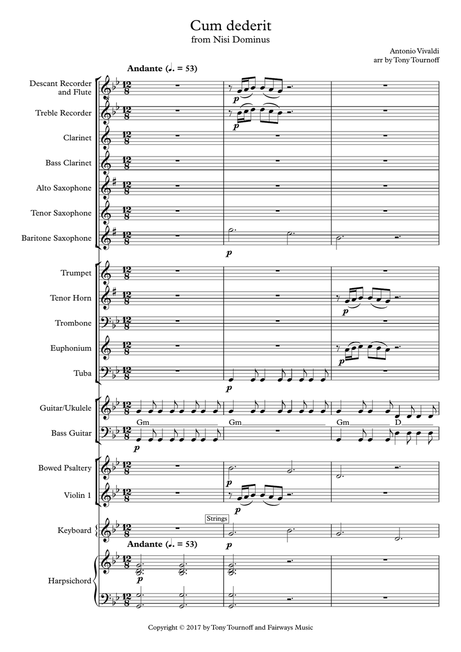 Cum Dederit (Mixed Ensemble) Large Ensemble scores gallery preview page 1