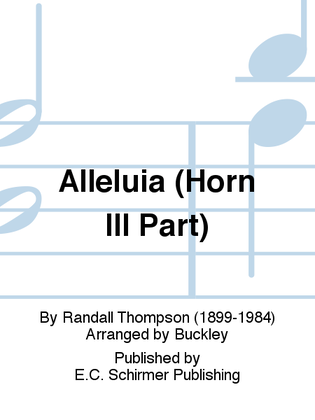 Alleluia (Horn III Replacement Part)