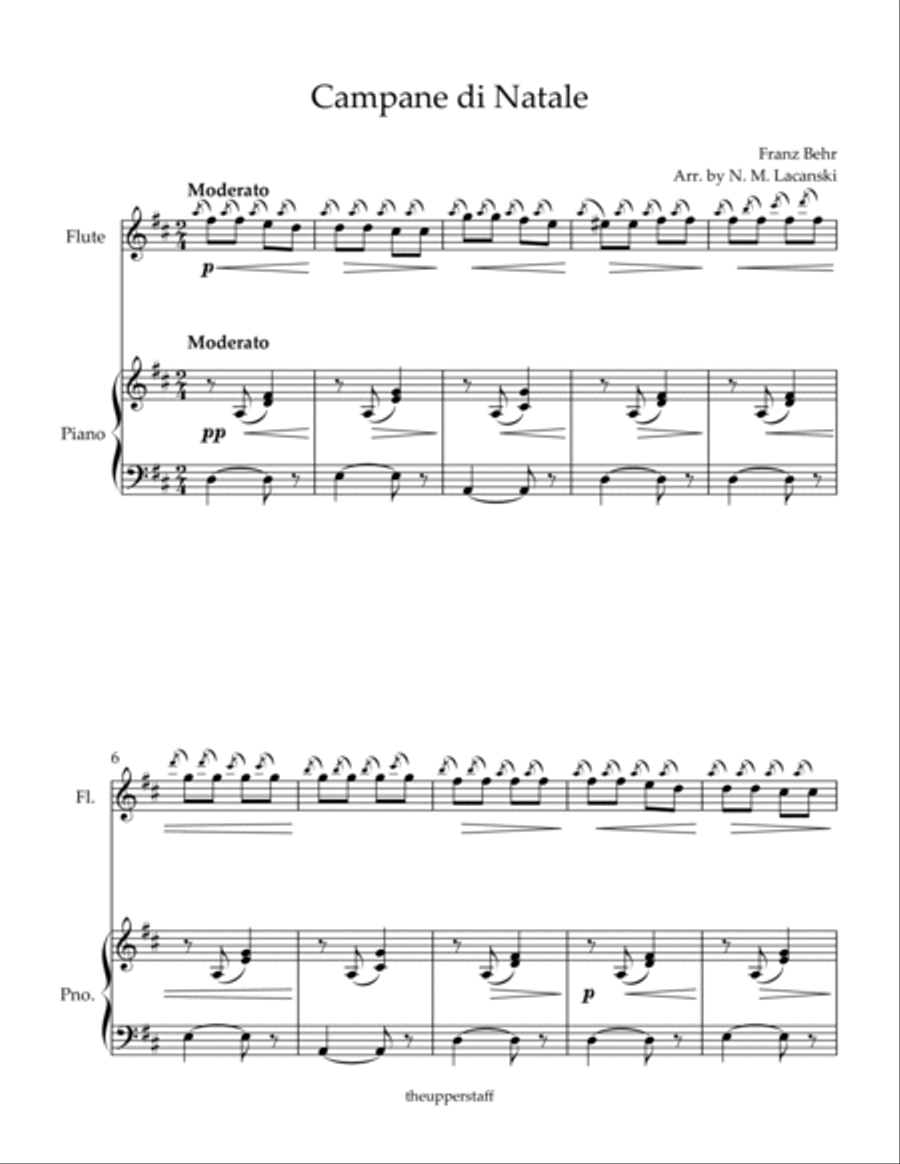 Campane di Natale Campane di Natale Flute Solo scores gallery preview page 2