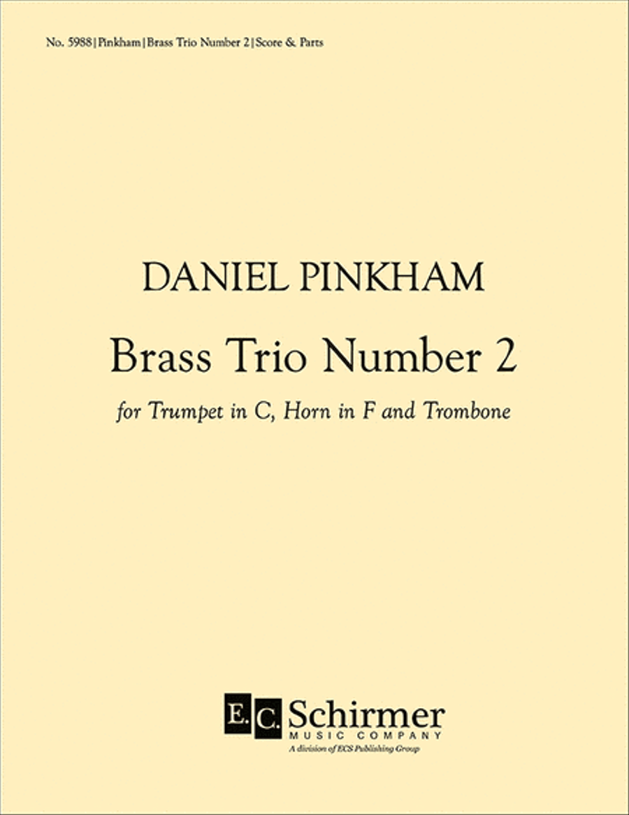 Brass Trio Number Two Brass Trio scores gallery preview page 1