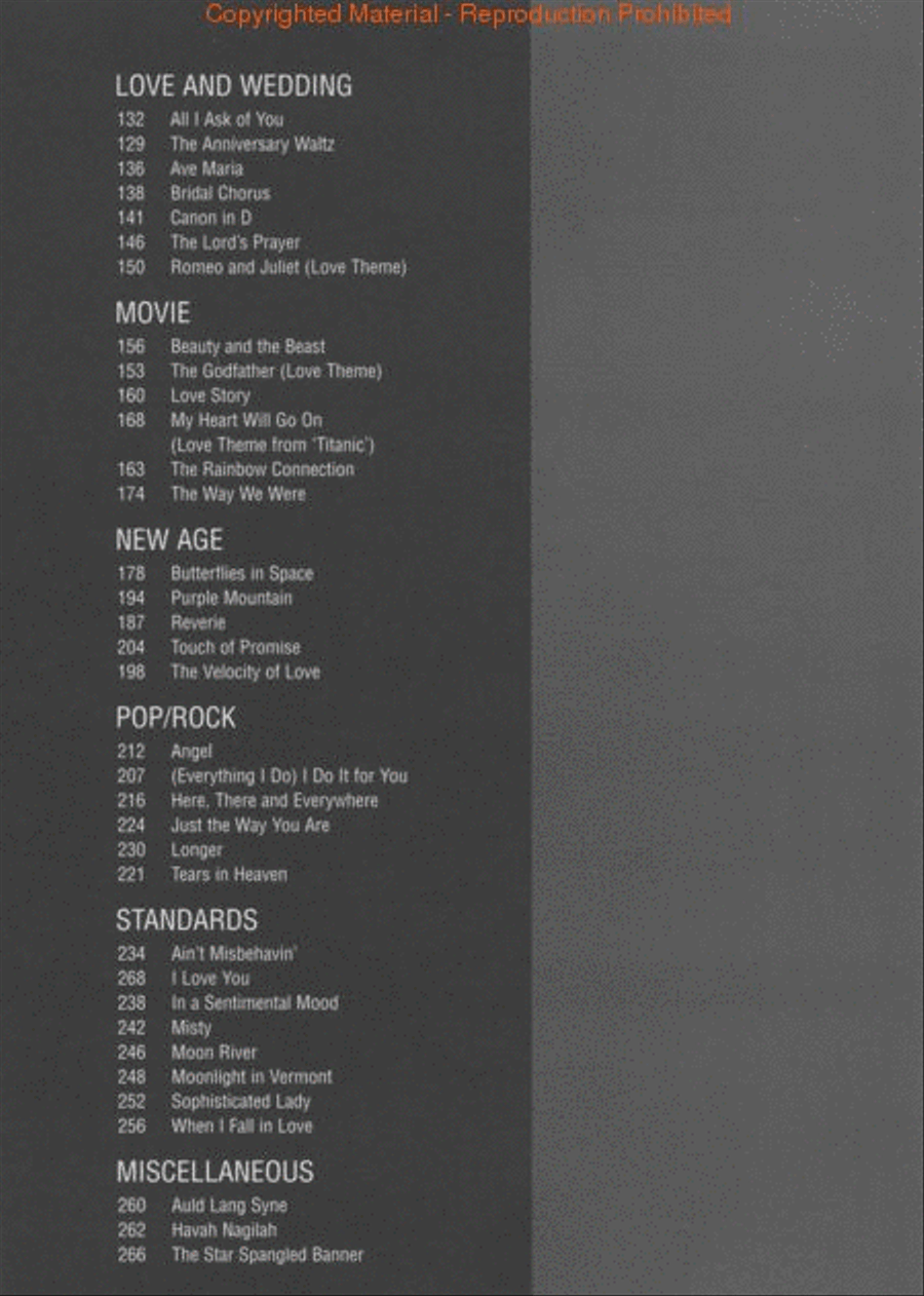 Piano Solos for All Occasions Piano Solo scores gallery preview page 3