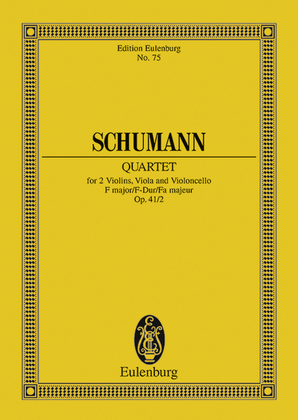 Book cover for String Quartet No. 2, Op. 41 in F Major