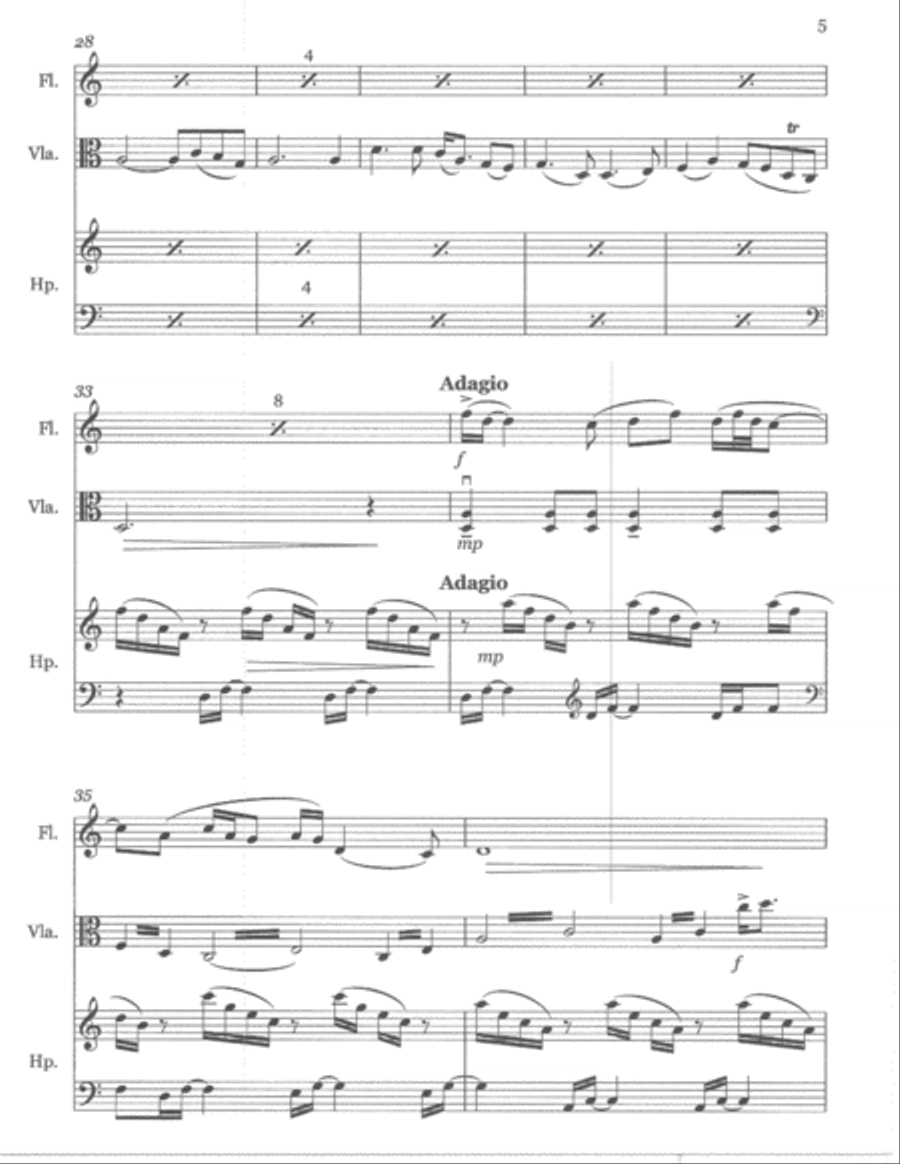 Rebirth of the Goddess Small Ensemble scores gallery preview page 5