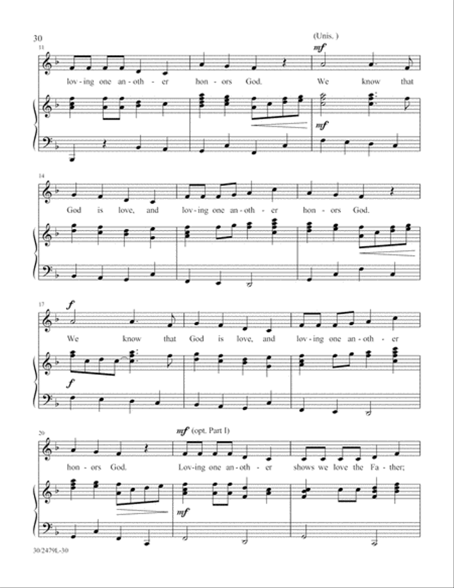 Scripture Songs Unison Choir scores gallery preview page 31