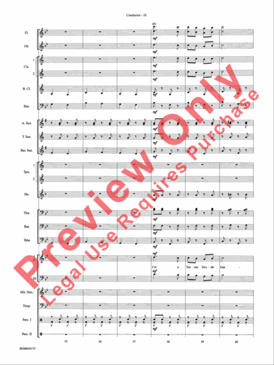 An American Celebration Concert Band scores gallery preview page 13
