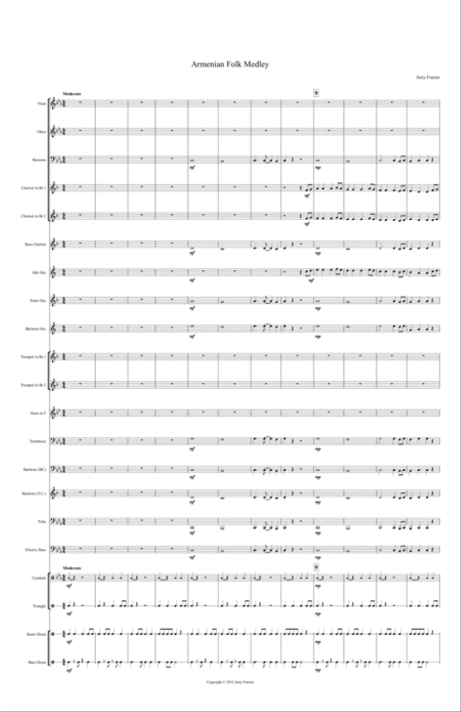 Armenian Folk Medley Concert Band scores gallery preview page 2