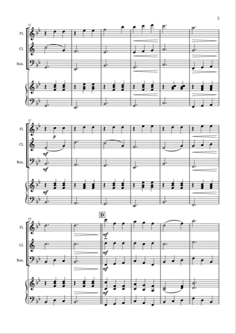 Edelweiss Woodwind Trio scores gallery preview page 3