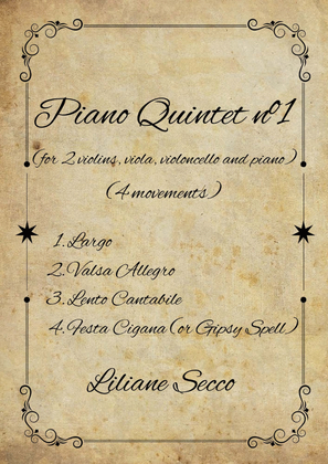 Book cover for Piano Quintet nº1