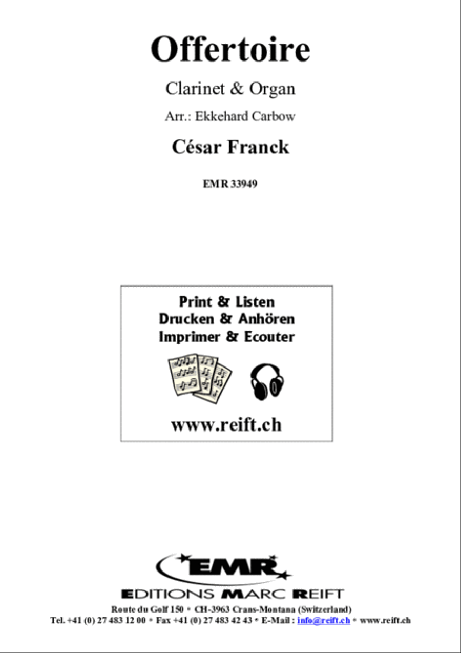 Offertoire Offertoire Clarinet scores gallery preview page 2