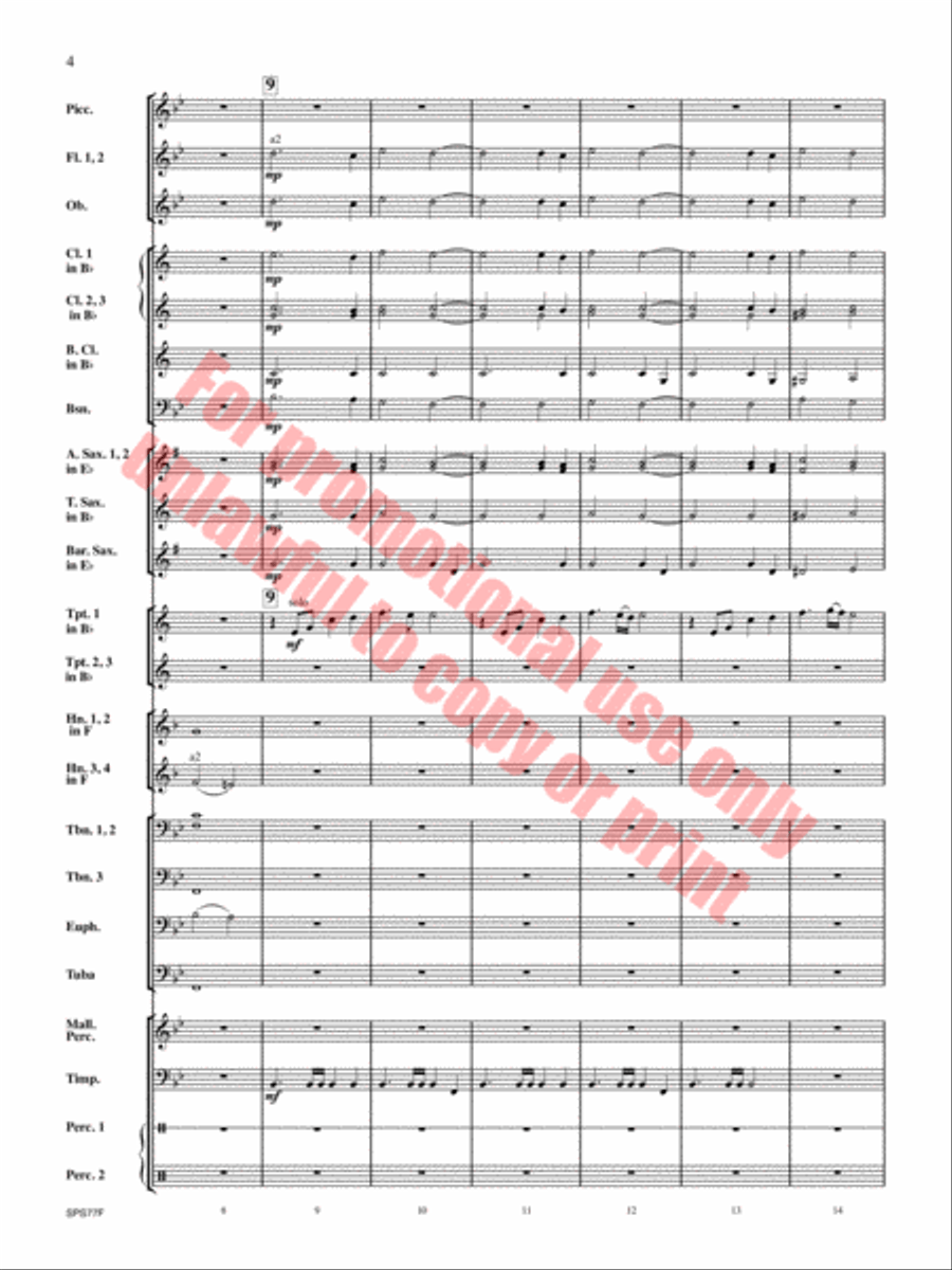 Atlas Rising Concert Band scores gallery preview page 5