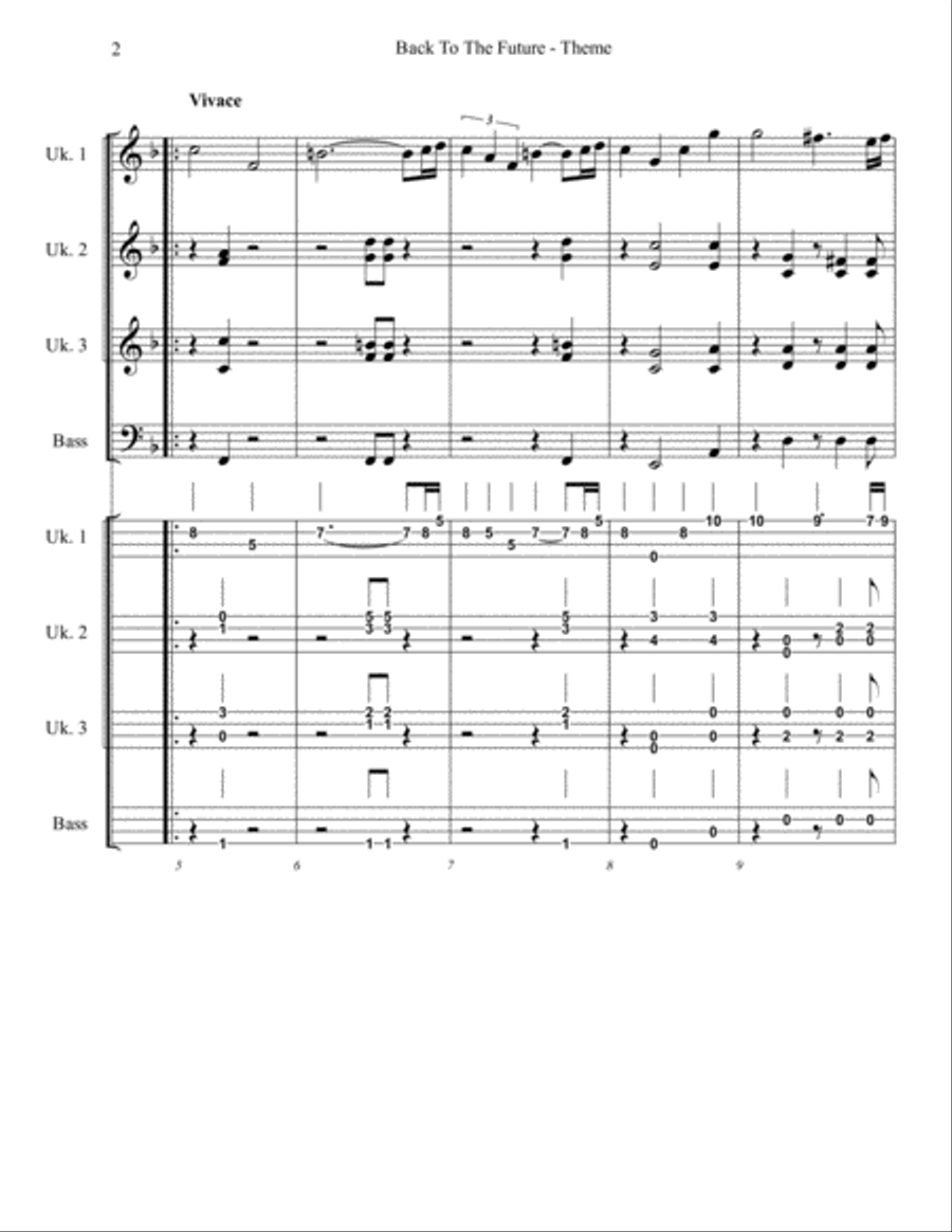 Back To The Future String Duet scores gallery preview page 2