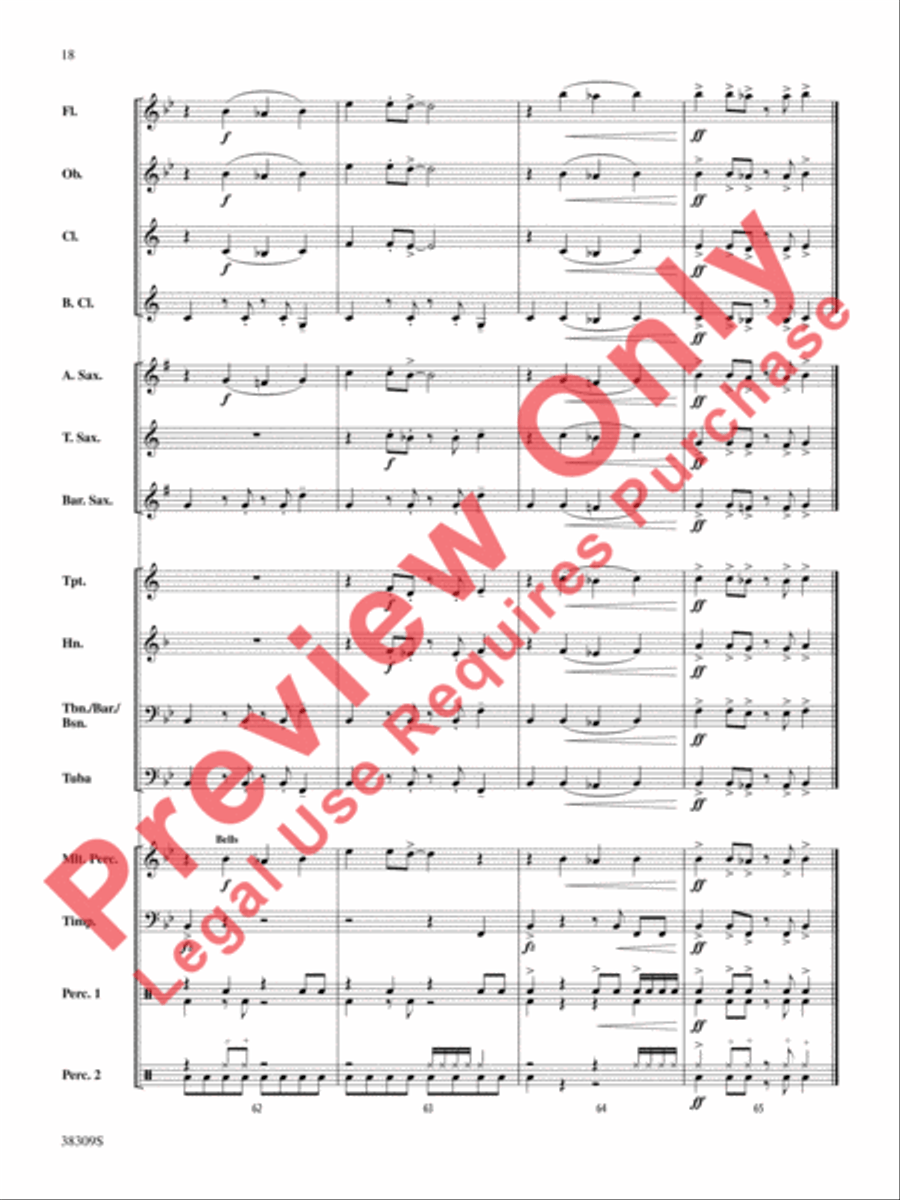Dune Buggy Concert Band scores gallery preview page 18