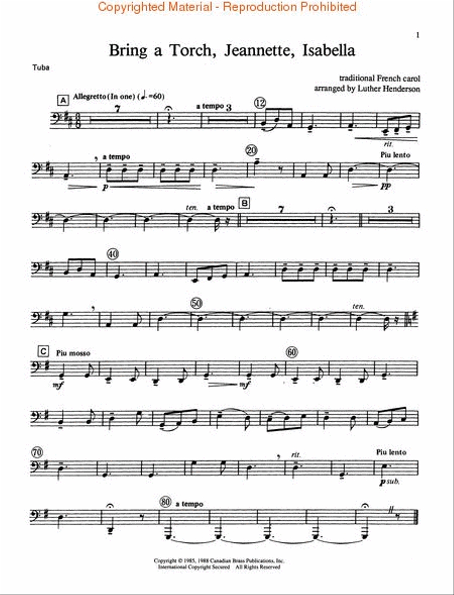 The Canadian Brass Christmas Brass Quintet scores gallery preview page 2