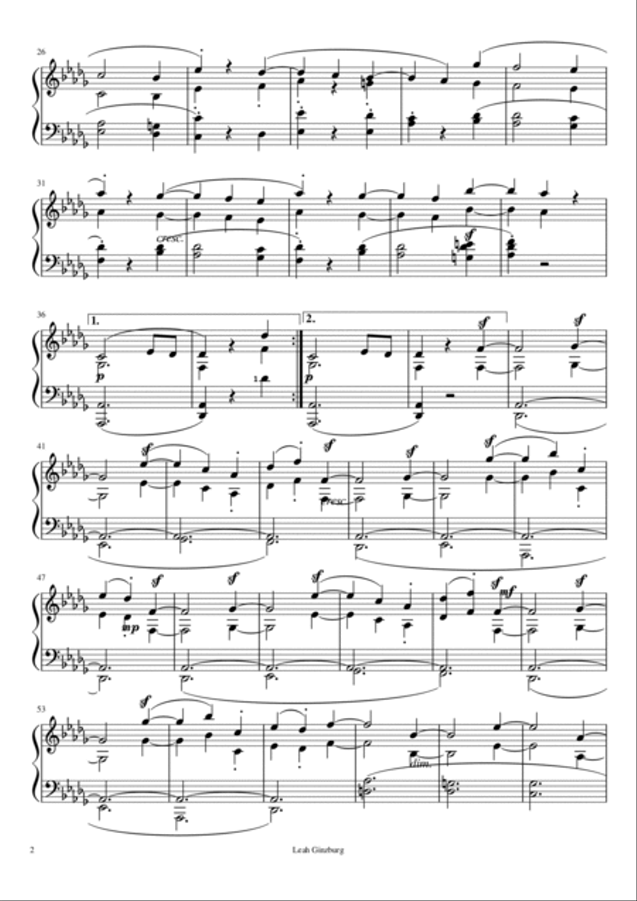 Moonlight Sonata L. v Beethoven 2nd movement Piano Method scores gallery preview page 2