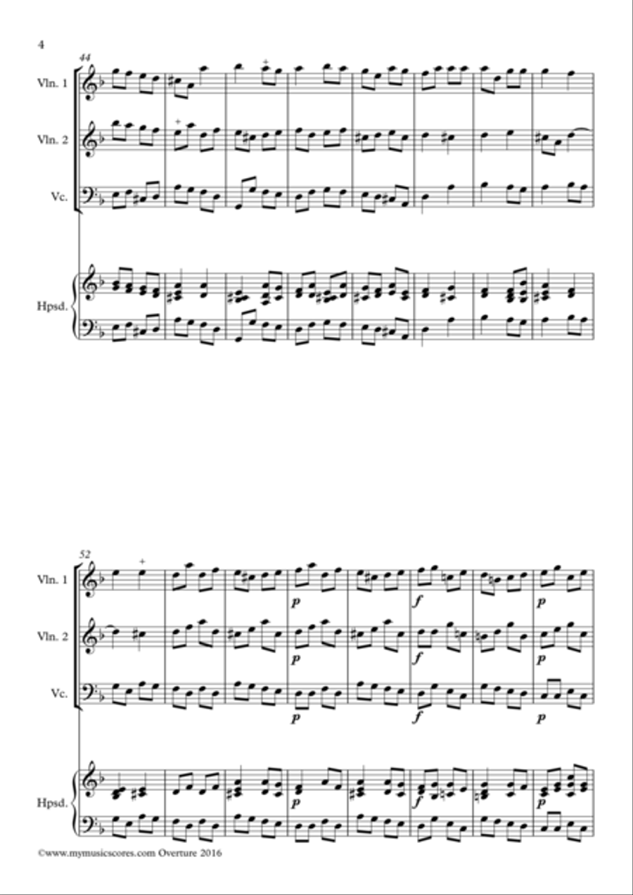 Overture Cello scores gallery preview page 5