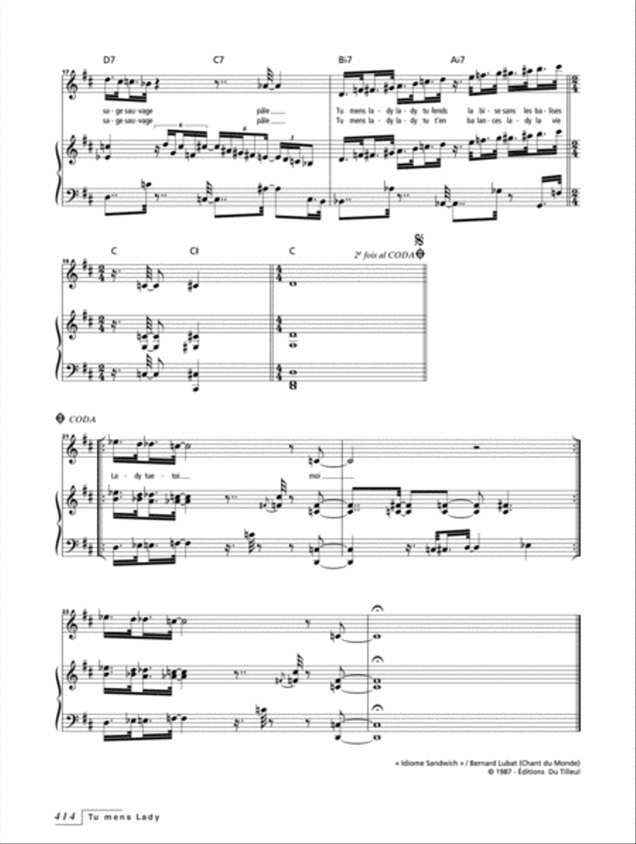 Livre du Jazz en France Livre du Jazz en France Score scores gallery preview page 21