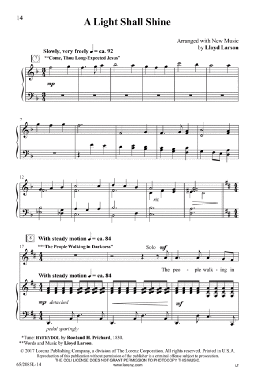 Sing Joy to All the World! 3-Part scores gallery preview page 5